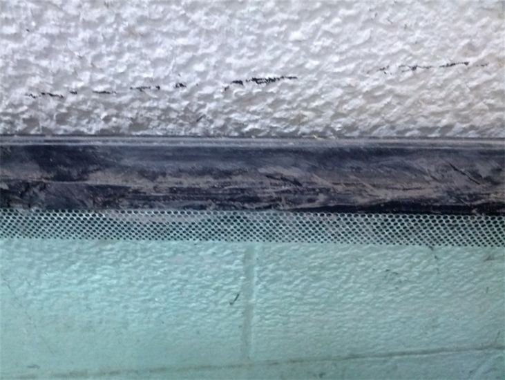 Semi truck windshield duct taped to stop leaking